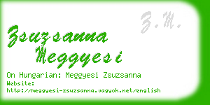 zsuzsanna meggyesi business card